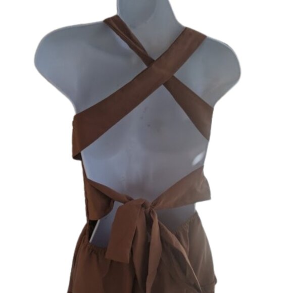 Rust Brown Summer Dress Size XS New NWOT - Picture 6 of 6
